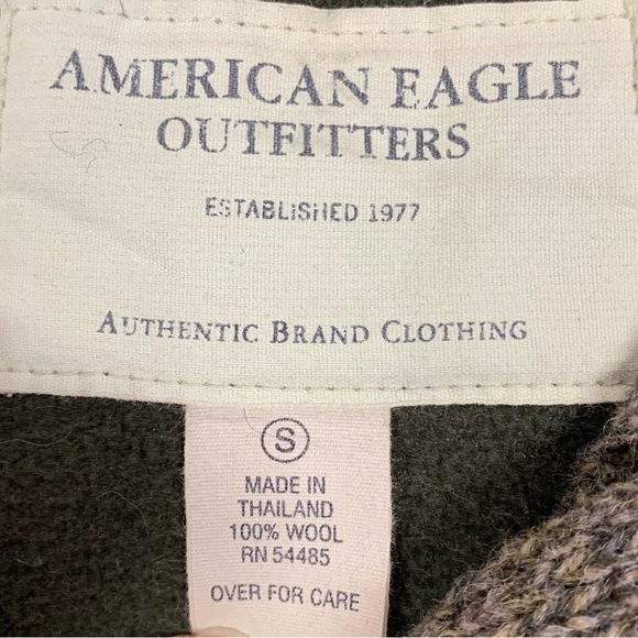 American Eagle Outfitters Men’s Small Wool Sweater, Quarter-zip - Picture 4 of 5